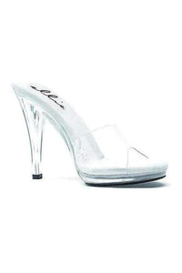 Ellie Shoes 421 VANITY Slide in Clear Vinyl from SexyShoes.com
