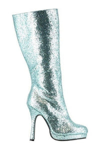 Ellie Shoes 421 ZARA Knee Boot in Turquoise Glitter from SexyShoes.com