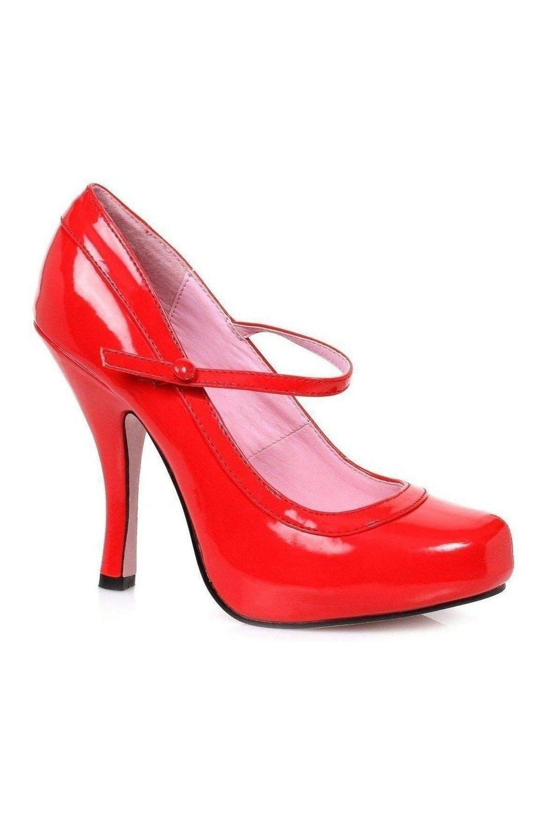 423-BABYDOLL Costume Pump | Red Patent-Ellie Shoes-SEXYSHOES.COM