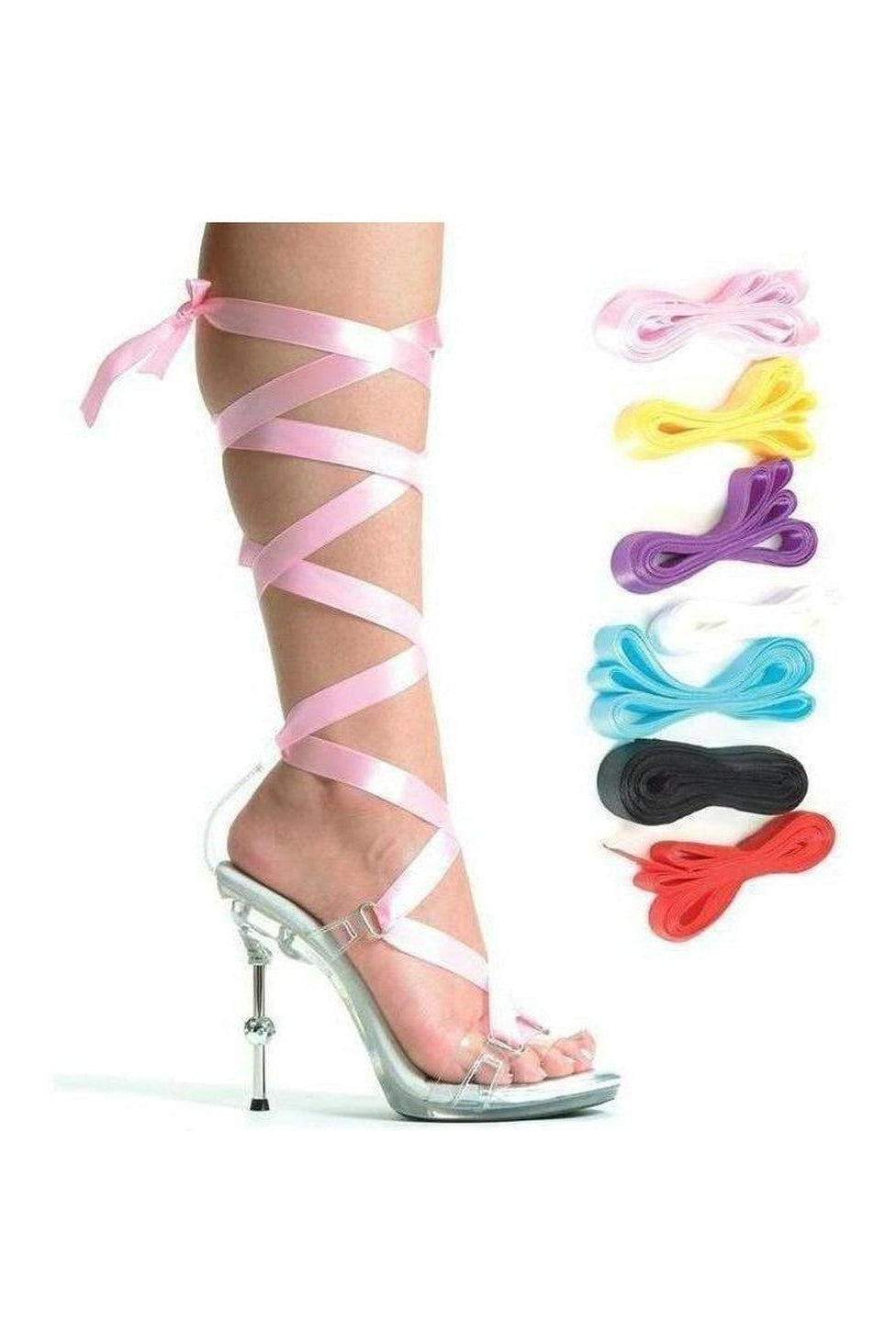 Ellie Shoes 458 BALLERINA Sandal in Clear Vinyl from SexyShoes.com