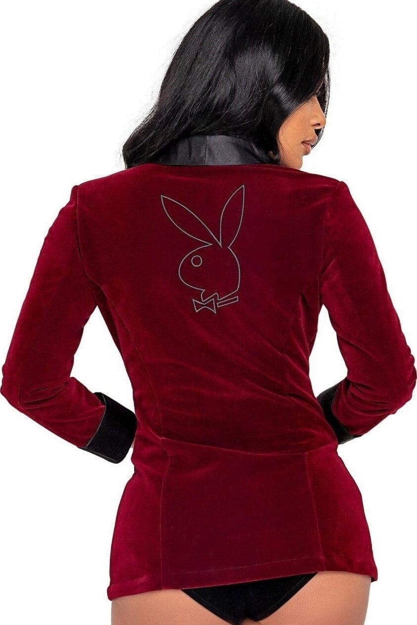 Roma Costumes 4PC Playboy Smoke Lounge Madam in Red 