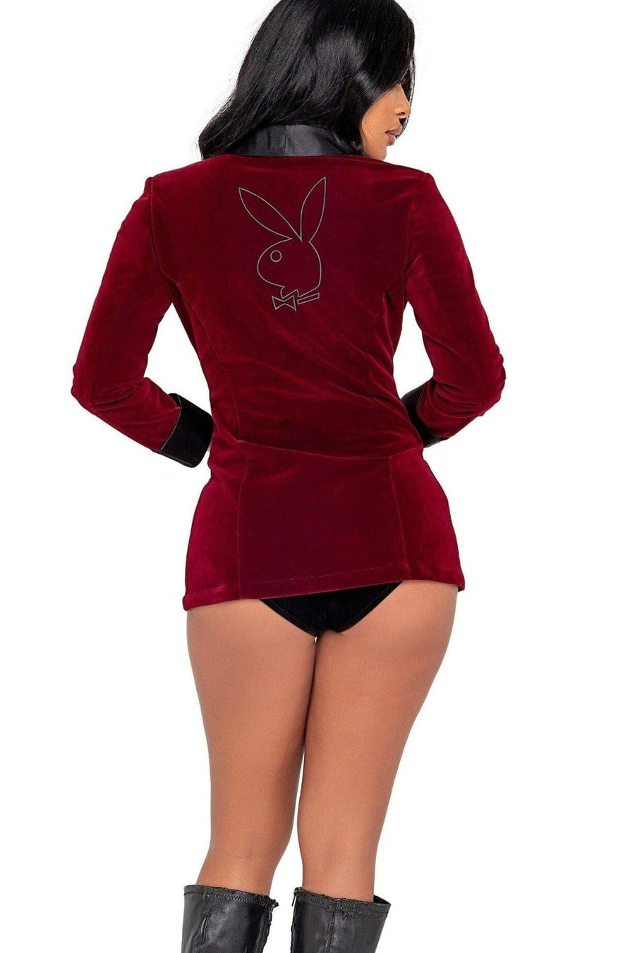Roma Costumes 4PC Playboy Smoke Lounge Madam in Red 