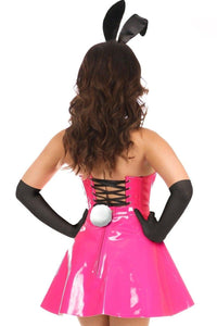 Daisy Corsets 5 Piece Pink Patent Bunny Corset Costume in Pink 