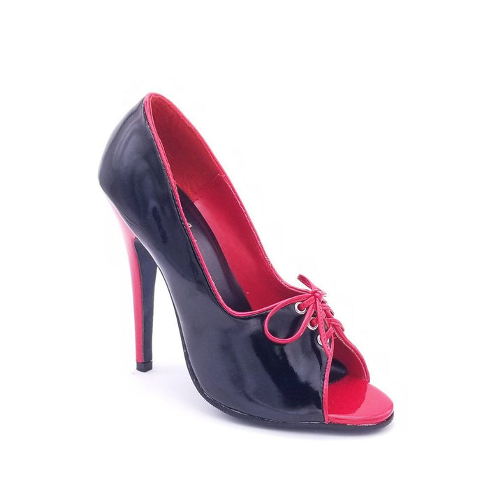 5'' Pump Open Toe | Black Multi Patent-Footwear-Sexyshoes Brand-Black-5.5-Patent-SEXYSHOES.COM