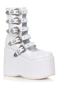 500-ASH Ankle Boot | White Faux Leather