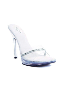 Ellie Shoes 502 JESSE Slide in Clear Vinyl from SexyShoes.com