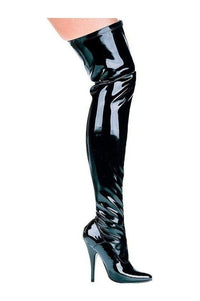 Ellie Shoes 511 ALLY Thigh Boot in Black Patent from SexyShoes.com