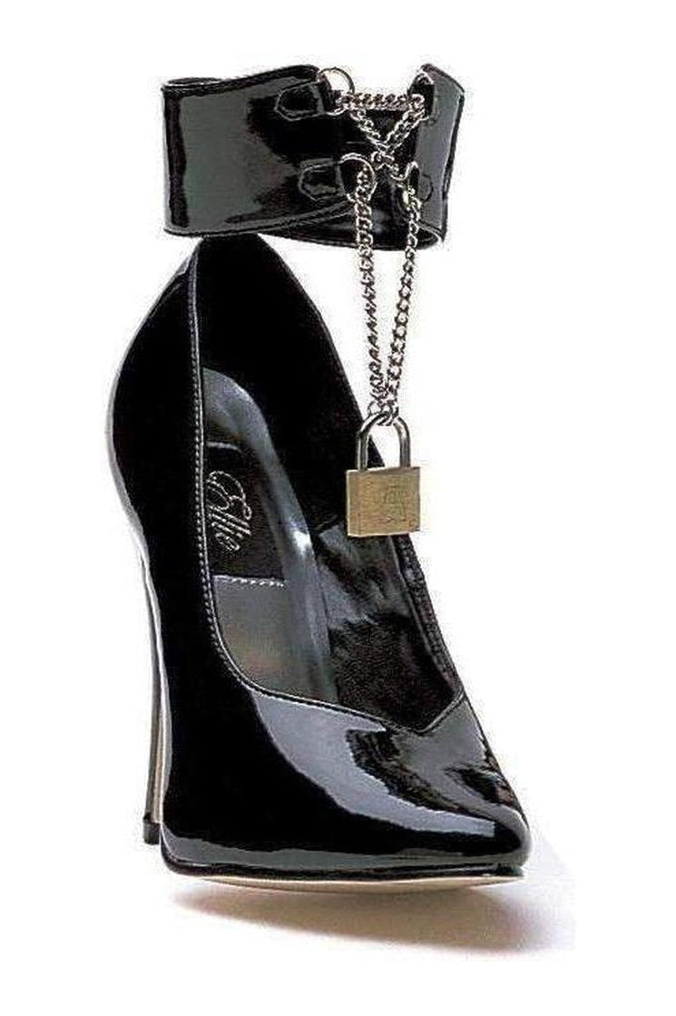 511-DOMINIQUE Pump | Black Patent-Pumps- Stripper Shoes at SEXYSHOES.COM