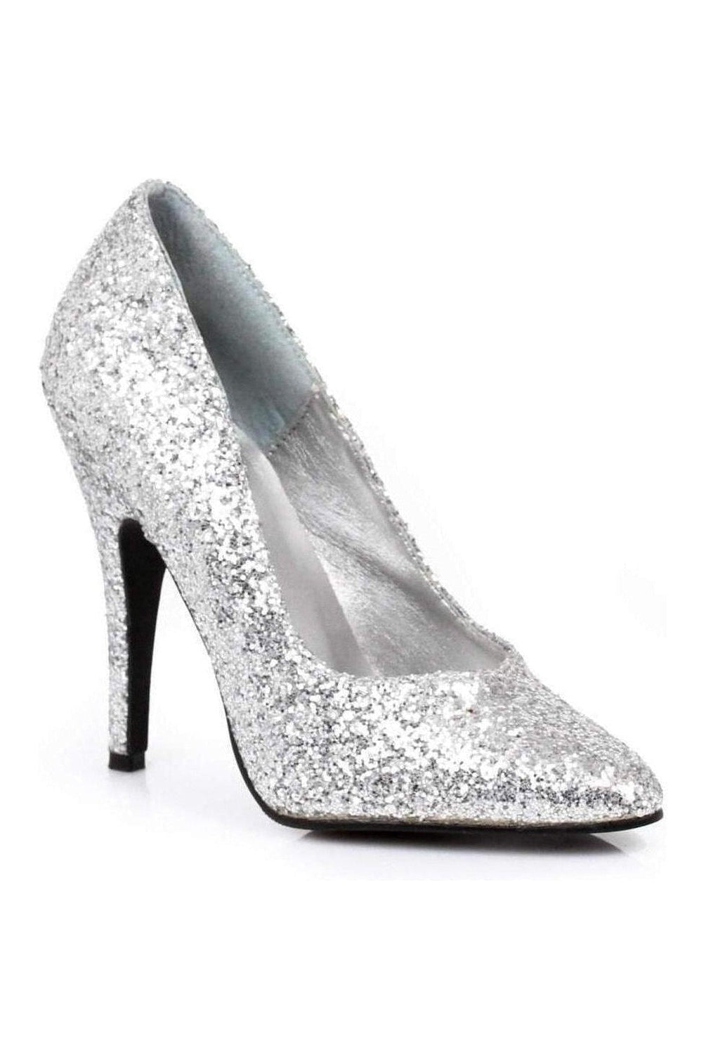 511-GLITTER Pump | Silver Glitter Glitter-Ellie Shoes-Silver-Pumps-SEXYSHOES.COM