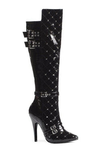 Ellie Shoes 511 GWEN Knee Boot in Black Patent from SexyShoes.com