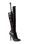 511-SADIE Knee Boot  | Black Patent