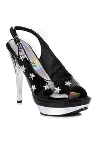 Ellie Shoes 515 SKYLAR Fashion Sandal in Black Patent from SexyShoes.com