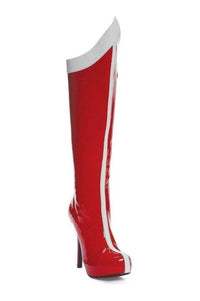 Ellie Shoes 517 COMET Costume Boot in Red Patent from SexyShoes.com