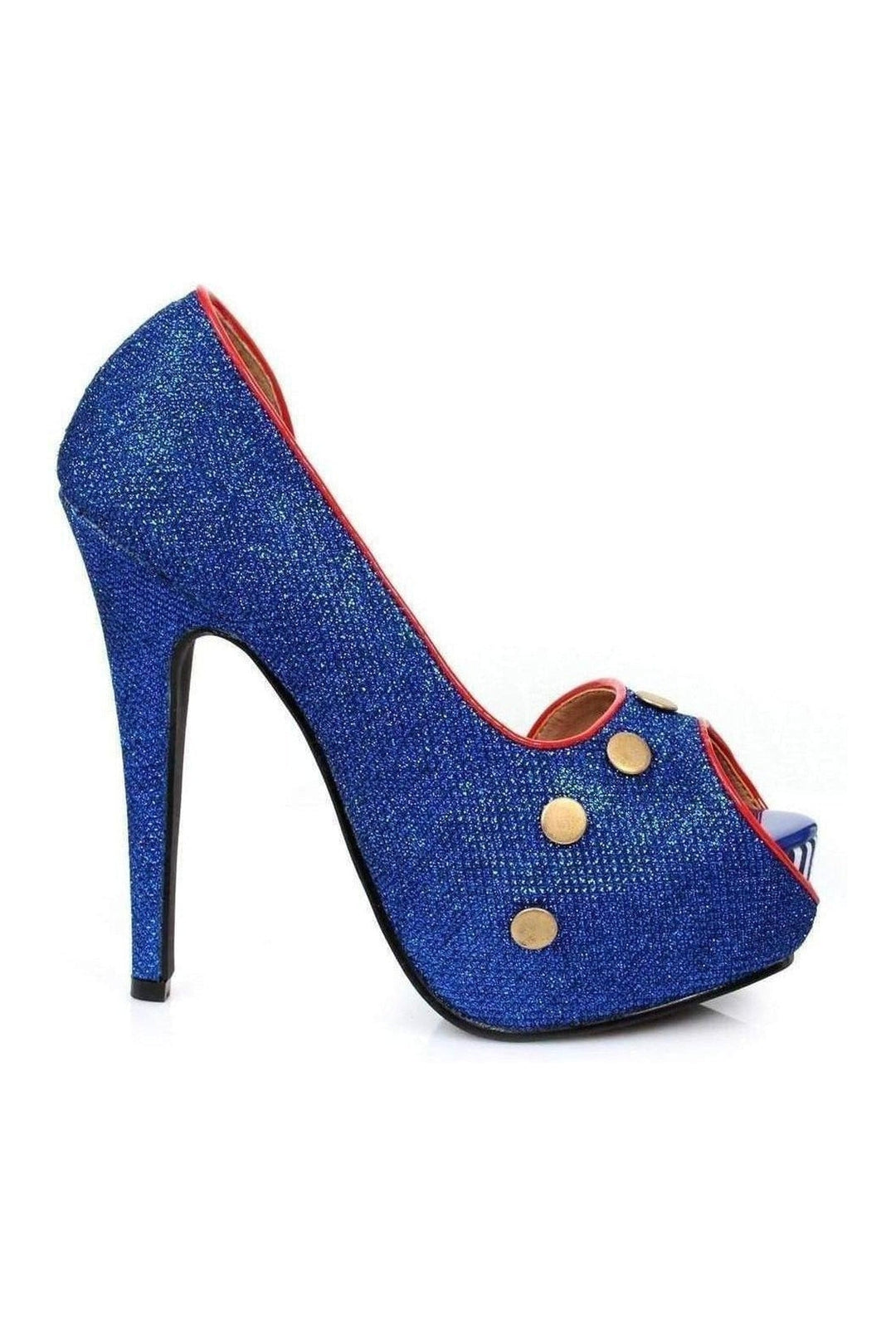 519-HARBOR Pump | Blue Glitter-Ellie Shoes-Blue-Pumps-SEXYSHOES.COM