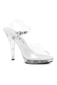 Ellie Shoes 521 BROOK W Sandal in Clear Vinyl from SexyShoes.com
