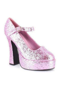 Ellie Shoes 557 EDEN G Mary Jane in Pink Glitter from SexyShoes.com