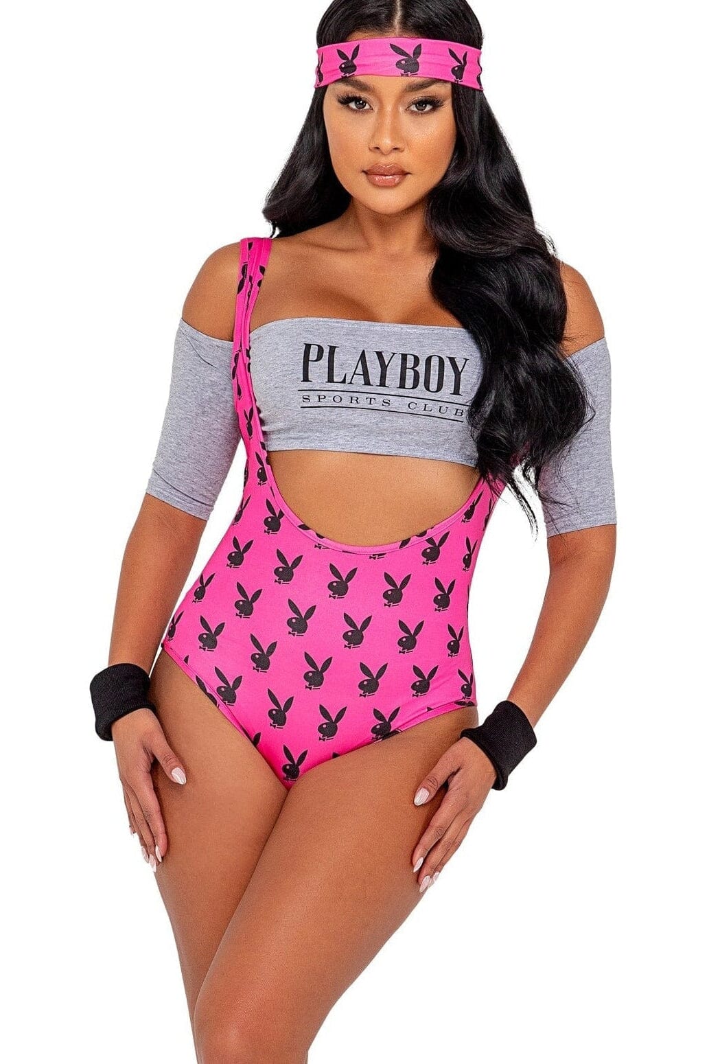Roma Costumes 5PC Playboy Retro Physical in Pink  from SexyShoes.com