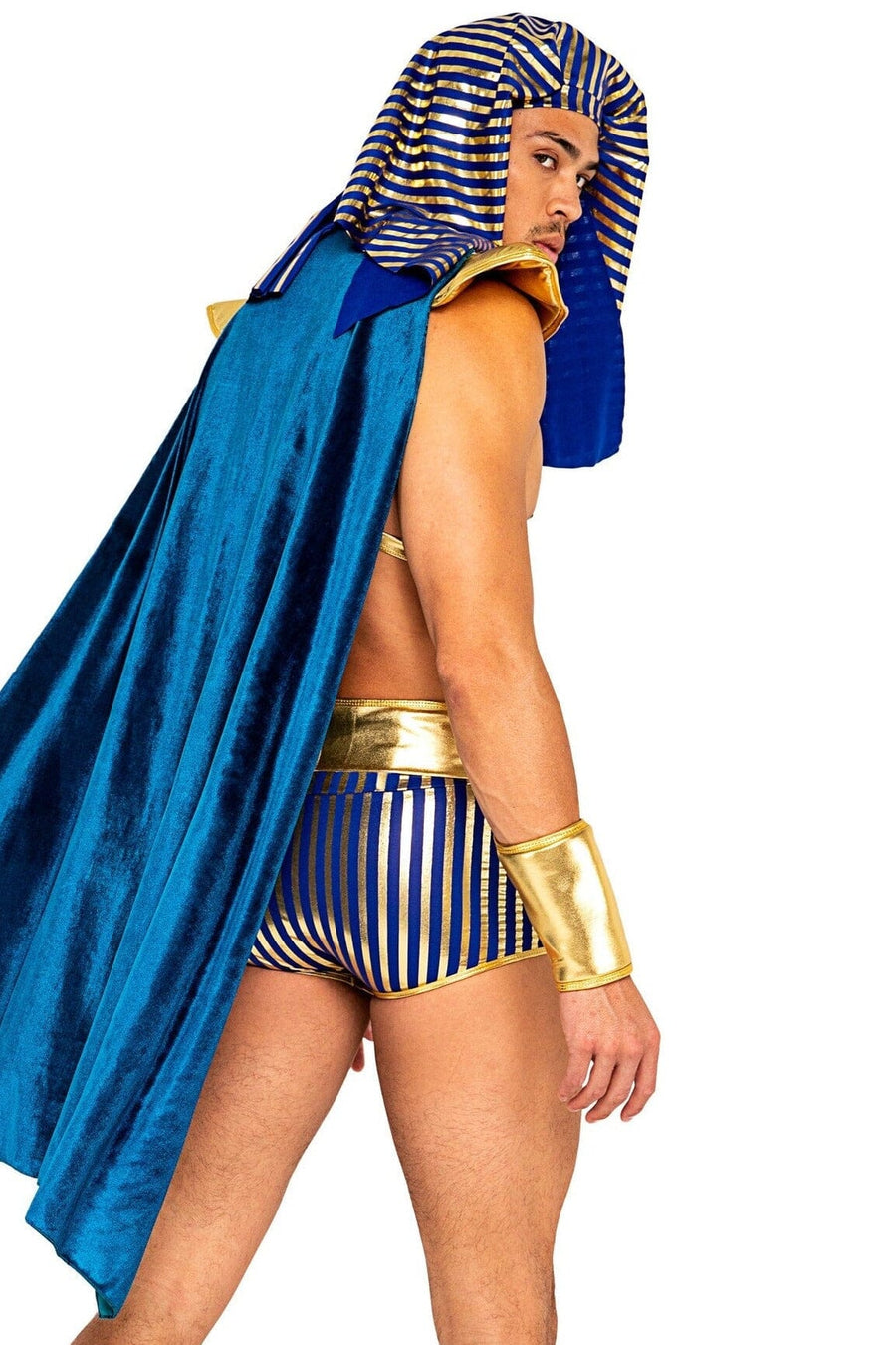 Roma Costumes 5pc Mens King Pharaoh of Egypt in Gold 
