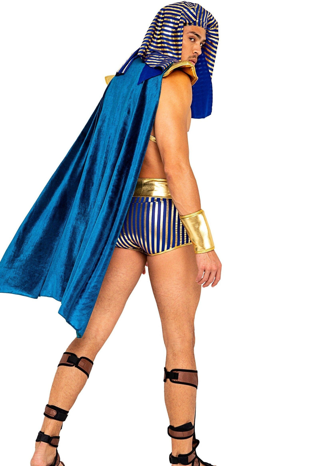 Roma Costumes 5pc Mens King Pharaoh of Egypt in Gold 