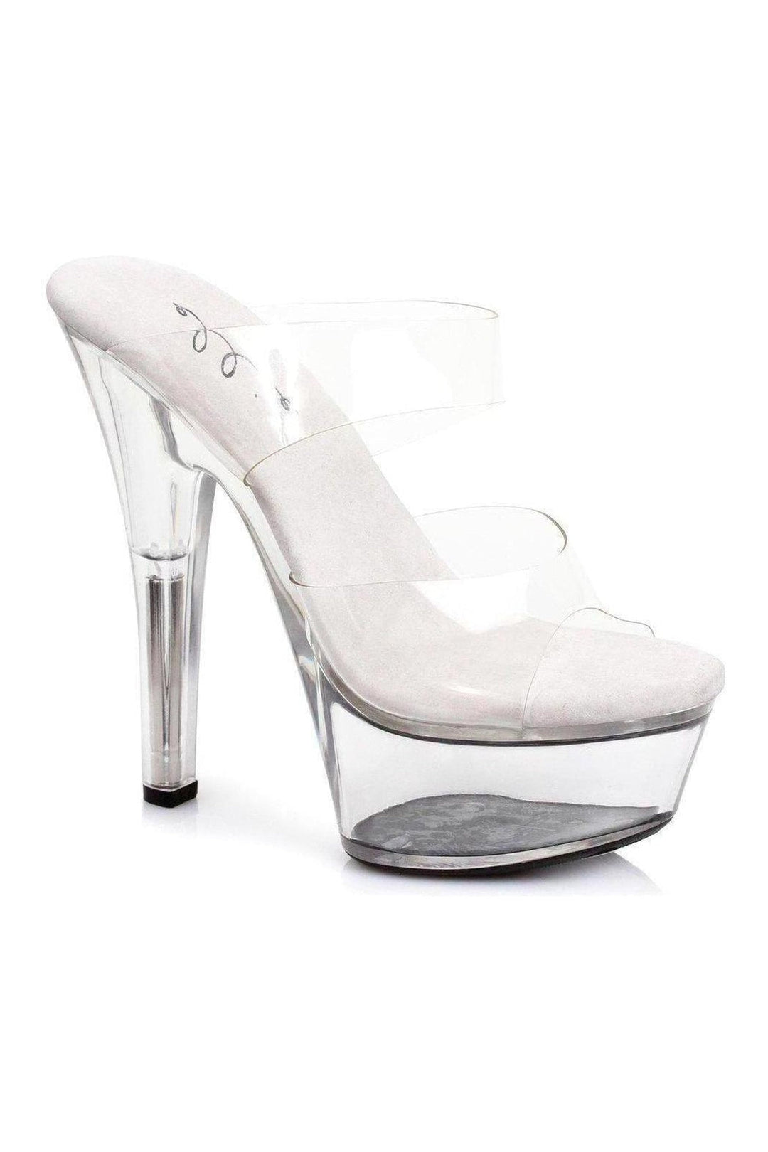 Ellie Shoes Clear Slides Platform Stripper Shoes | Buy at Sexyshoes.com