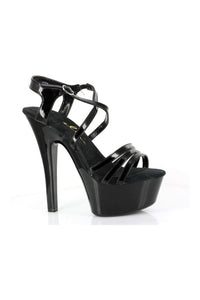 Ellie Shoes 601 DREAMER Platform Sandal in Black Patent from SexyShoes.com