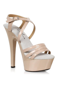 Ellie Shoes 601 DREAMER Sandal in Nude Patent from SexyShoes.com