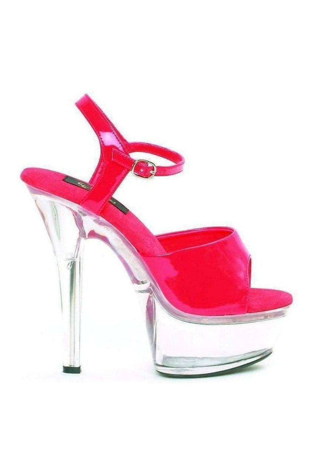 Ellie Shoes 601 JULIET C Platform Sandal in Red Patent from SexyShoes.com