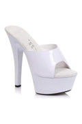 601-VANITY Platform Slide  | White Patent