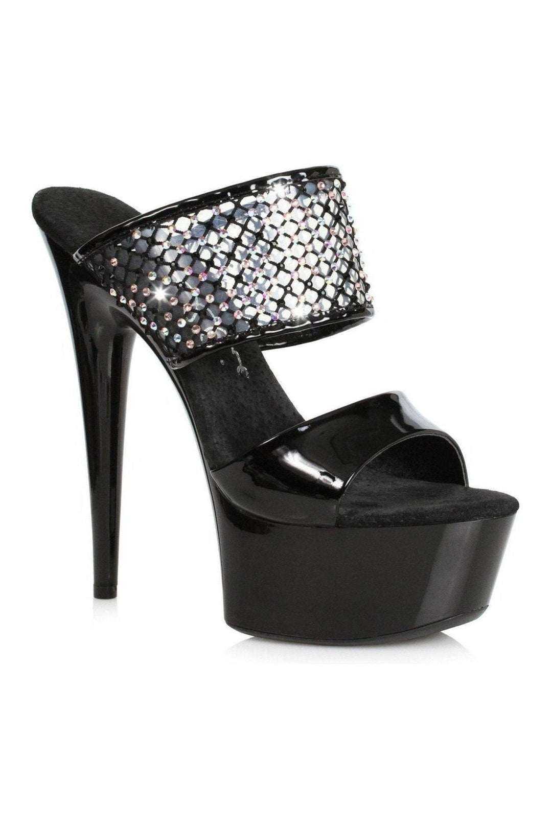 Ellie Shoes 609 AILEEN Stripper Slide in Black Patent from SexyShoes.com