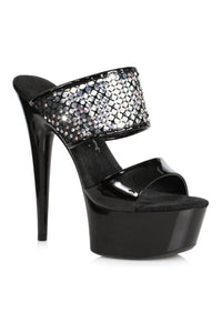 Ellie Shoes 609 AILEEN Stripper Slide in Black Patent from SexyShoes.com
