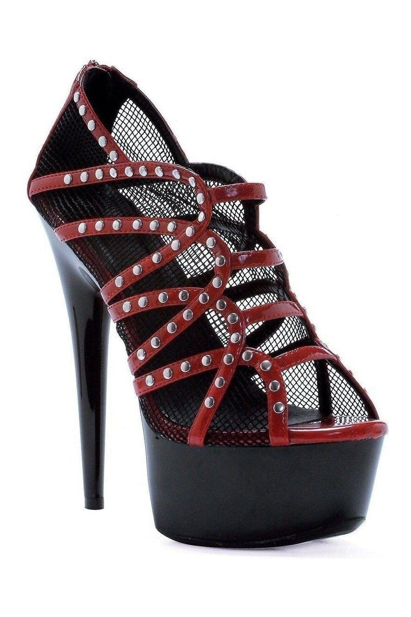 Ellie Shoes 609 CASEY Platform Sandal in Red Patent from SexyShoes.com