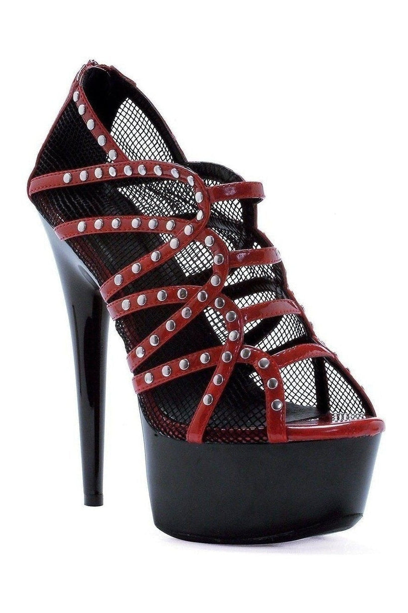 609-CASEY Platform Sandal | Red Patent-Ellie Shoes-Red-Sandals-SEXYSHOES.COM