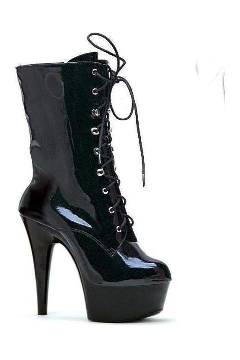 609-DIANA Ankle Boots | Black Patent-Ellie Shoes-Black-Ankle Boots-SEXYSHOES.COM