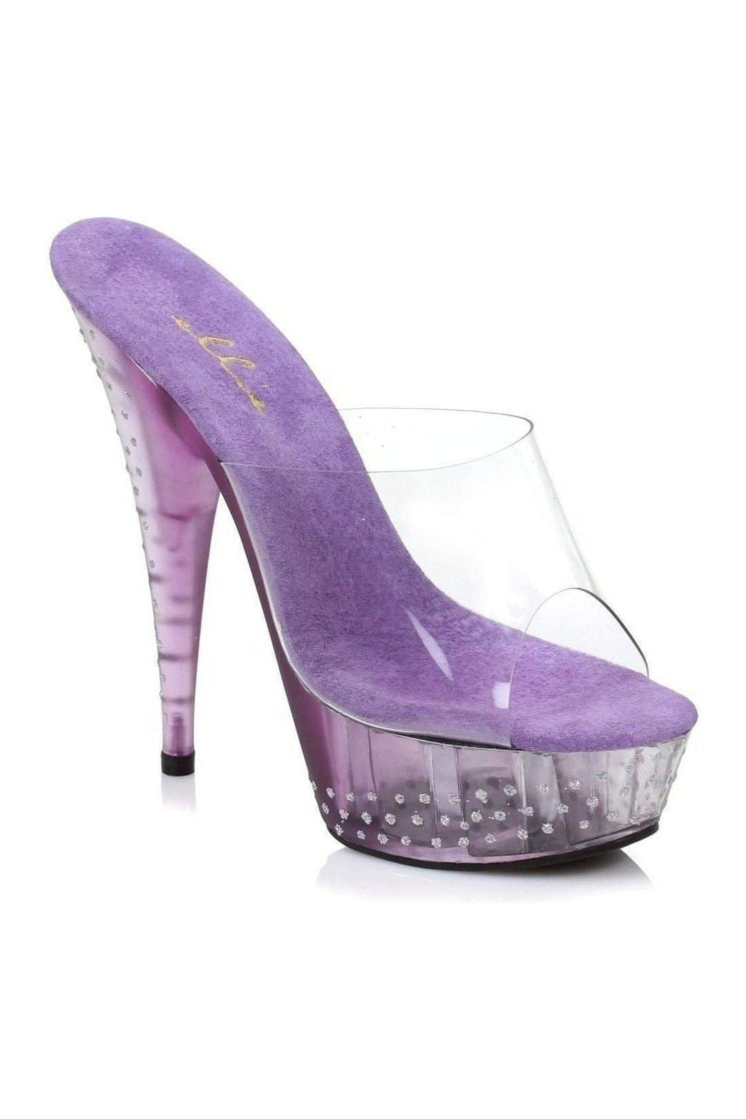 609-ELSA Platform Slide | Clear Vinyl-Ellie Shoes-Clear-Slides-SEXYSHOES.COM