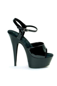 Ellie Shoes 609 JULIET Platform Sandal in Black Patent from SexyShoes.com