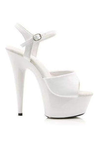 Ellie Shoes 609 JULIET Platform Sandal in White Patent from SexyShoes.com