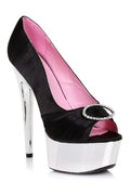 SS-609-LAUREN Platform Pump  | Black  Patent