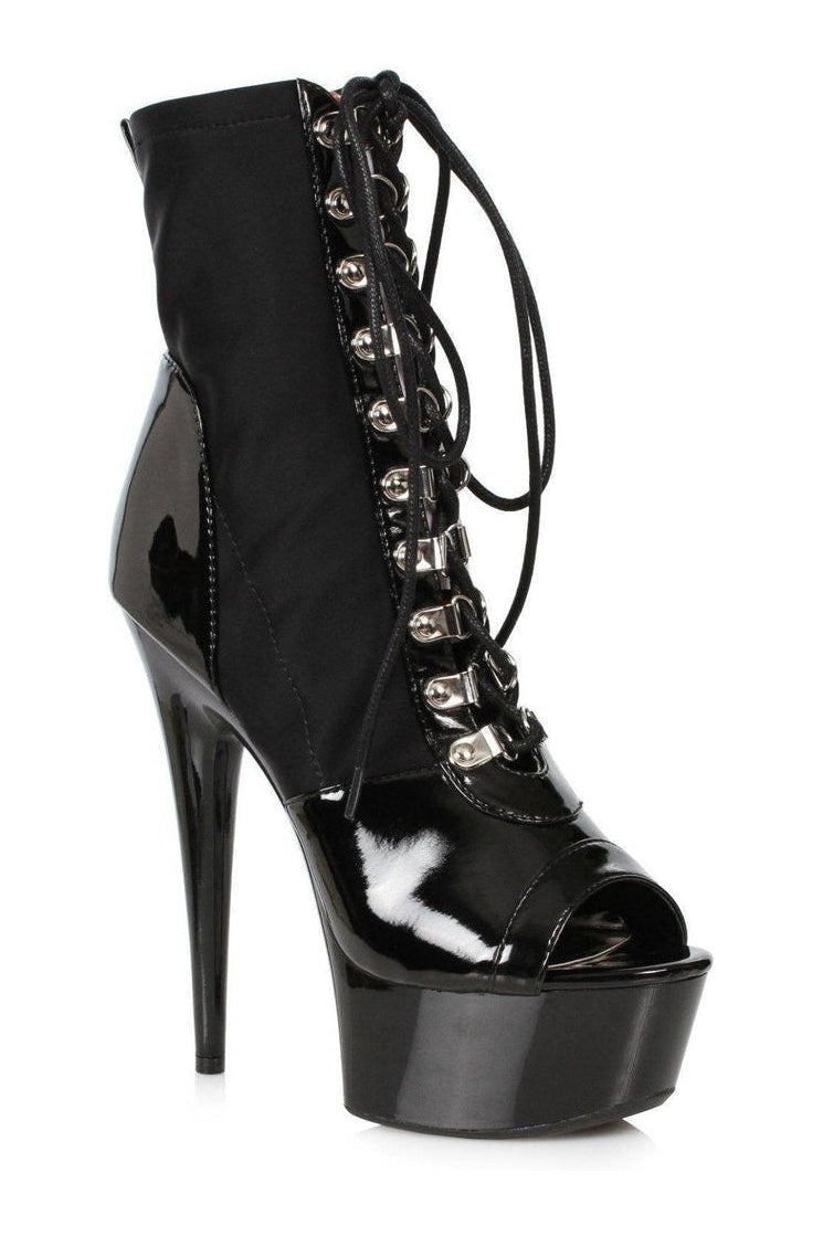 609-MICAH Stripper Bootie | Black Patent-Ellie Shoes-SEXYSHOES.COM