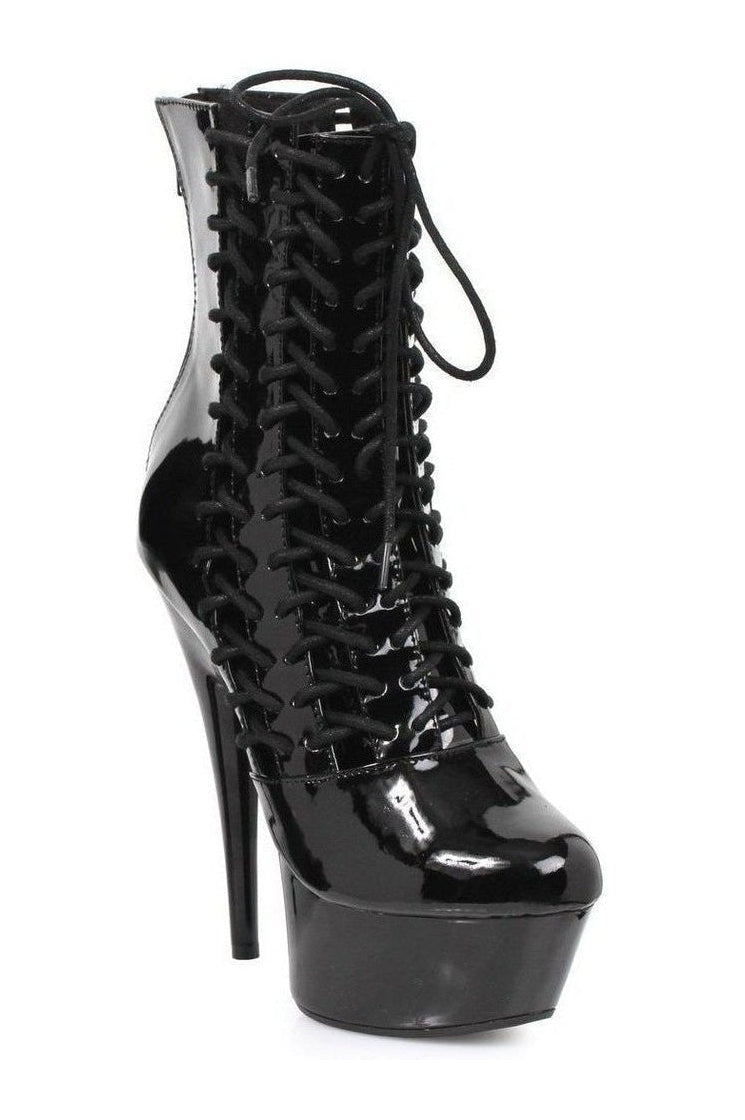 609-MILLA Ankle Boots | Black Patent-Ellie Shoes-SEXYSHOES.COM
