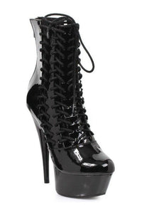Ellie Shoes 609 MILLA Ankle Boots in Black Patent from SexyShoes.com