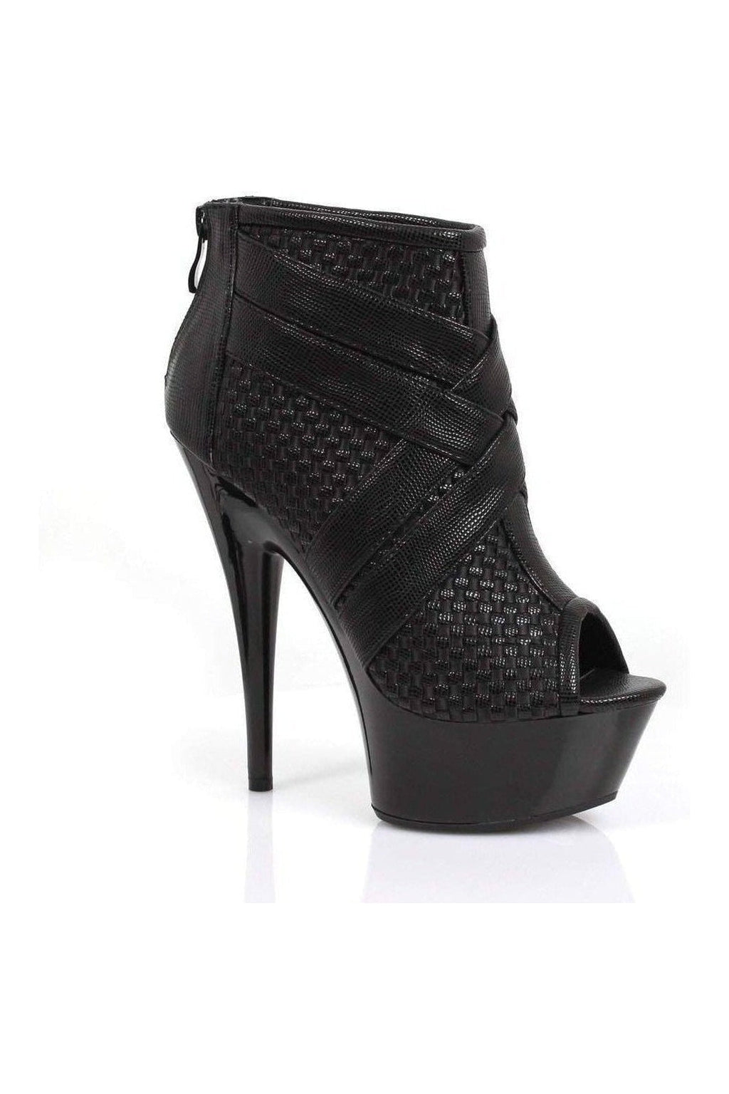 609-MONIC Ankle Boots | Black Patent-Ellie Shoes-Black-Ankle Boots-SEXYSHOES.COM