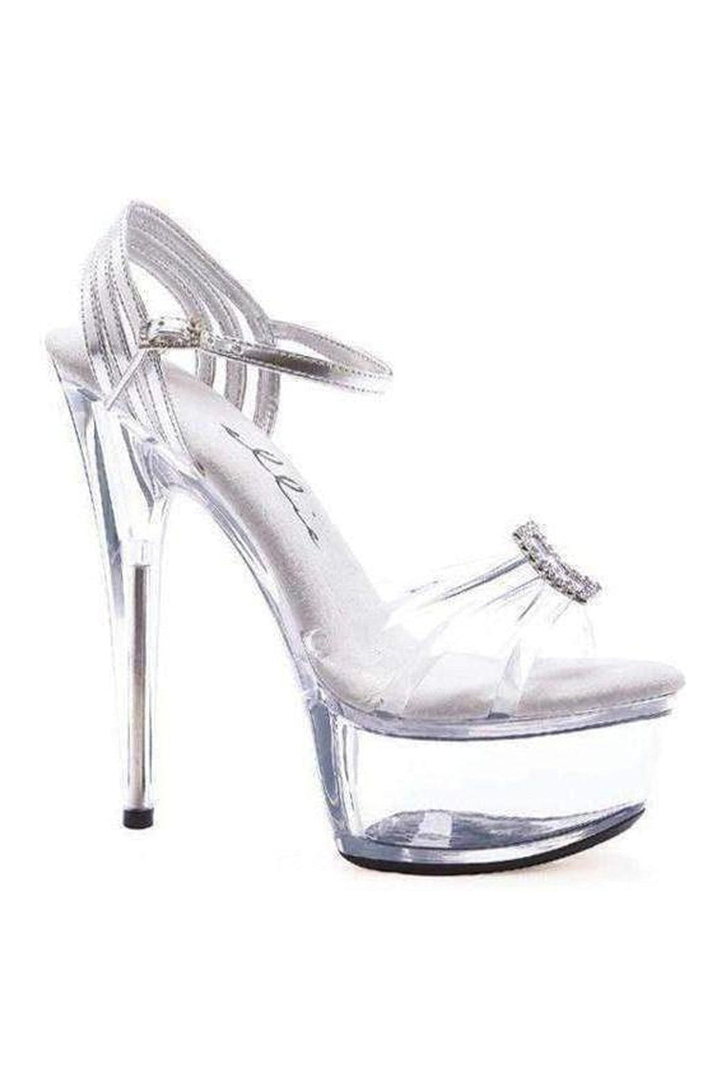 609-NADIA Platform Sandal | Clear Vinyl-Ellie Shoes-Clear-Sandals-SEXYSHOES.COM