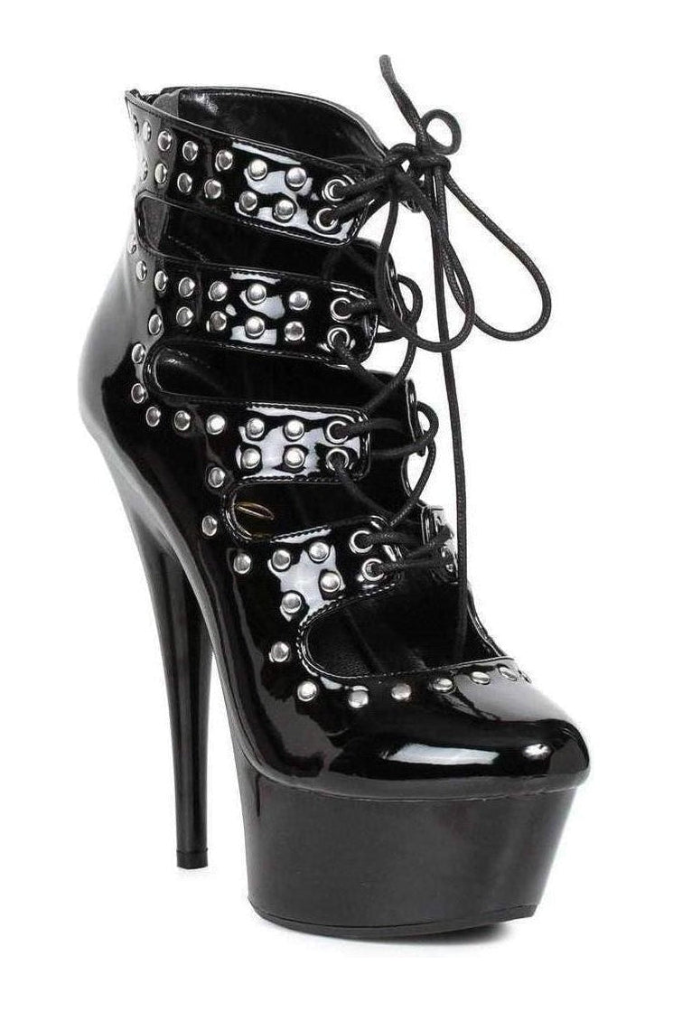 609-RAMONA Ankle Boots | Black Patent-Ellie Shoes-Black-Ankle Boots-SEXYSHOES.COM