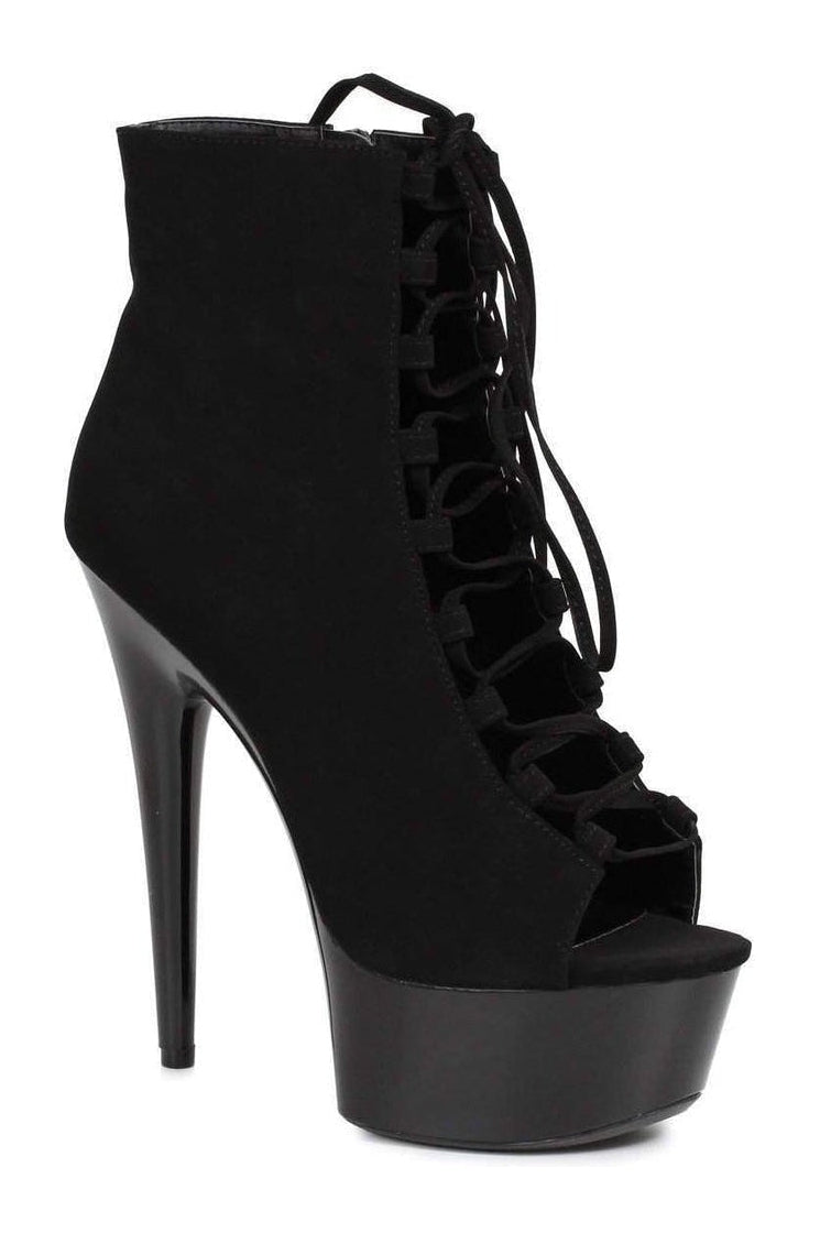 609-REVERSE Ankle Boots | Black Velvet-Ellie Shoes-Black-Ankle Boots-SEXYSHOES.COM