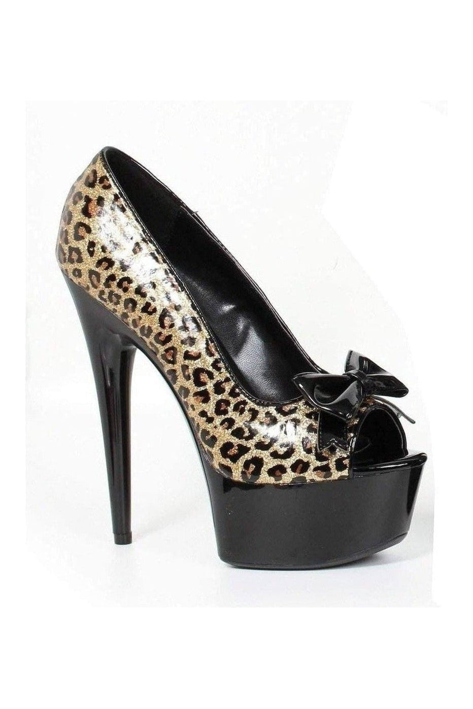 609-ROYCE Platform Pump | Leopard Patent-Ellie Shoes-Animal-Pumps-SEXYSHOES.COM