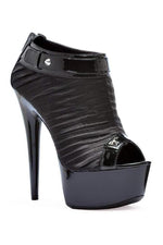 609-SOMI Ankle Boots  | Black  Patent