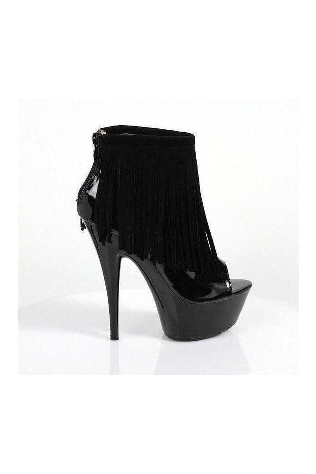 609-SONOMA Platform Sandal | Black Velvet-Ellie Shoes-SEXYSHOES.COM