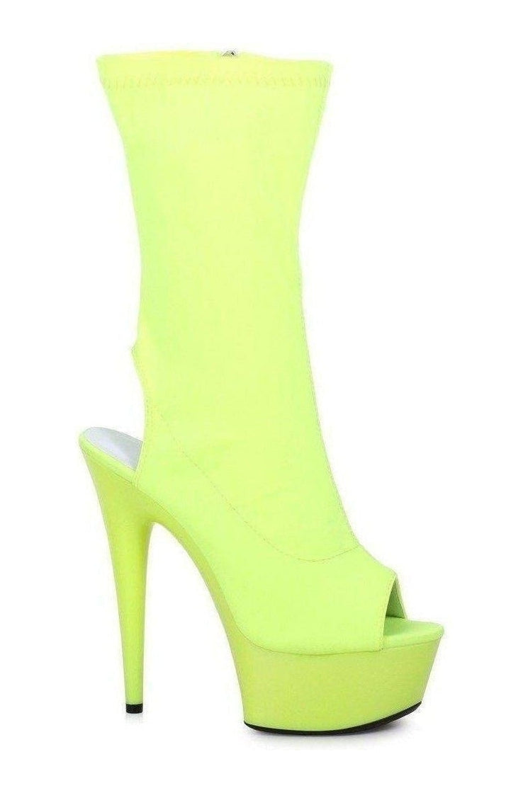 609-STACY Ankle Boots | Yellow Patent-Ellie Shoes-SEXYSHOES.COM
