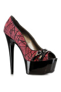 609-WILLOW Platform Pump | Red Patent