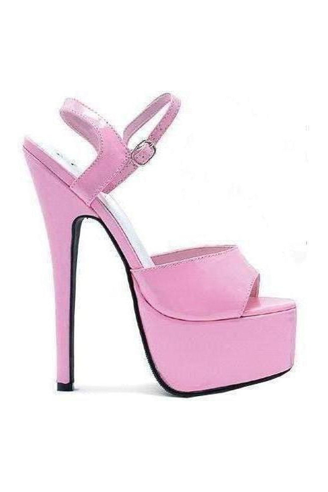 652-JULIET Platform Sandal | Pink Patent-Ellie Shoes-SEXYSHOES.COM